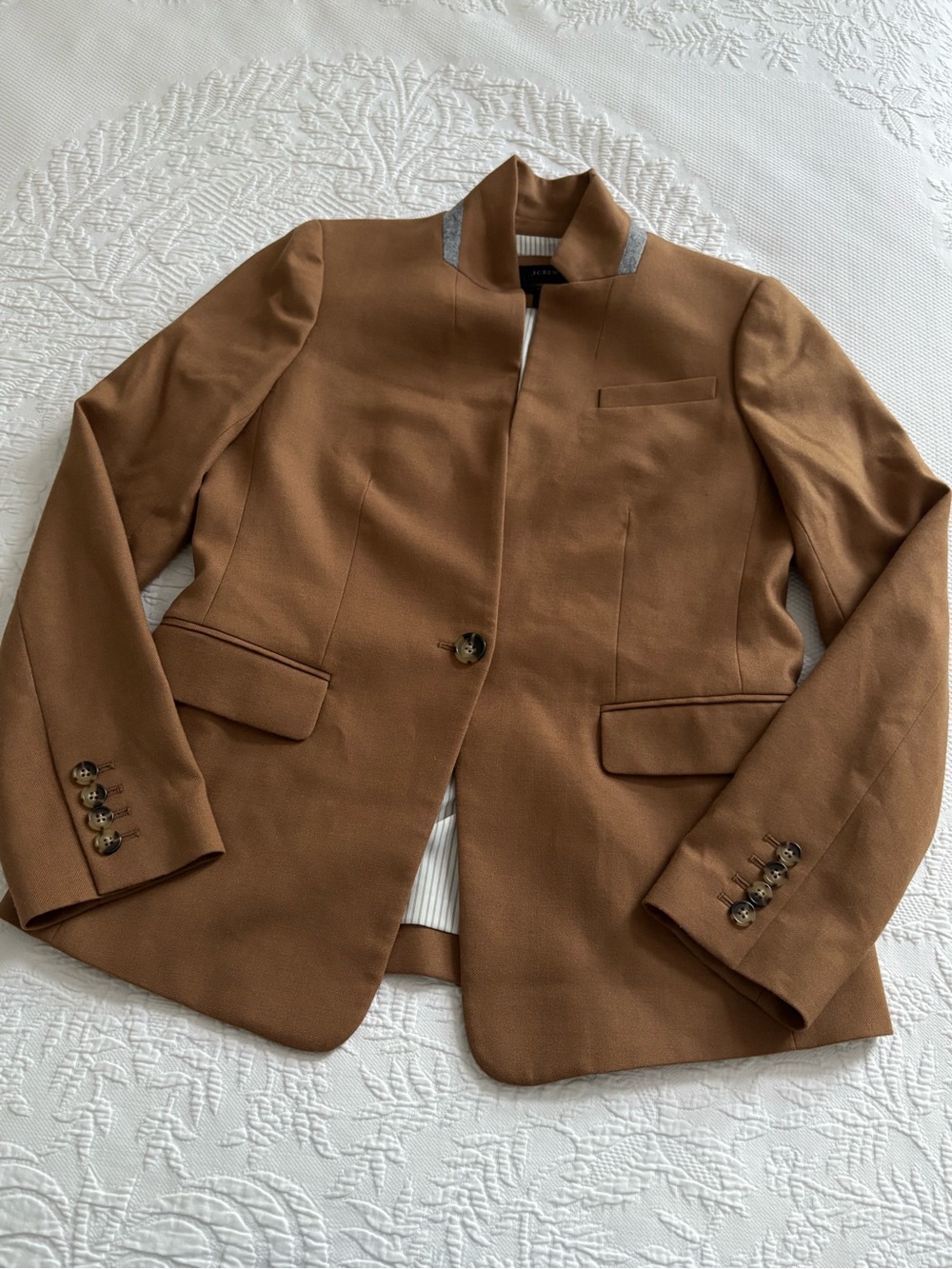 J. Crew regent blazer brown wool career size 6